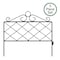 Nature Spring Set of 5 Metal Garden Fencing Panels for Decorative Edging Flower Beds and Landscaping, Black 668572BIL - alternate 1